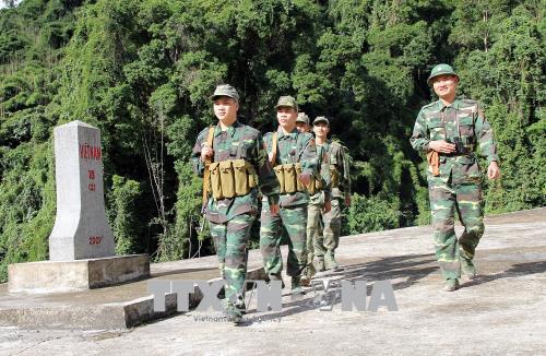 Trạm Biên phòng Kẻng Mỏ vào Xuân 